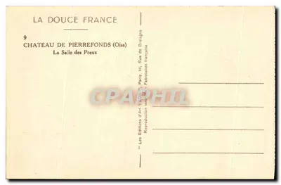 Zamek Pierrefonds (Oise) — Sala Preux — Wydawnictwo Sztuki YVON — Rewers