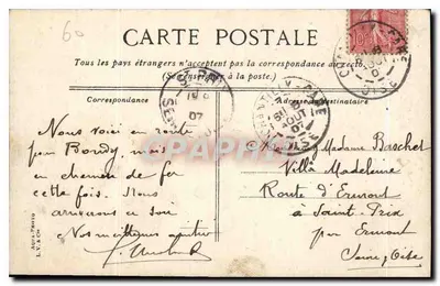 Chantilly — Wejście do Zamek — L.V. & Cie — Rewers
