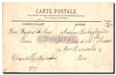 Zamek w Chantilly — Most i Wyspa Miłosna — LL. n° 137 — Rewers