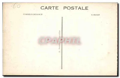 Pałac w Compiègne — Sala jedzeniowa — wydawca nieznany, nr seryjny 18 — Rewers