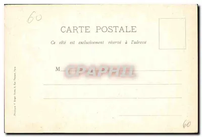 Chantilly — A galeria dos cervos (sala de jantar) — Editor: Berger frères & fils, Paris — Verso