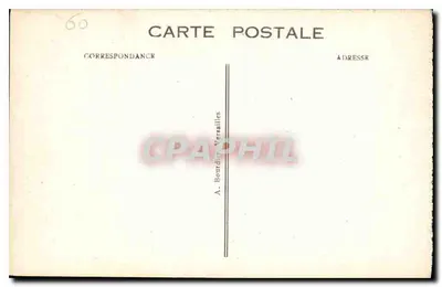 Pałac w Compiègne — Salony Odbioru Marie-Antoinette — Wydawca A. Bourdier, nr 19 — Rewers