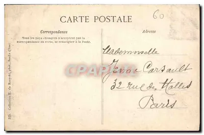 Vineuil (Oise) - O Castelo de Chantilly - Vista da Estrada - E. de Royzcki, fot. Senlis — Verso