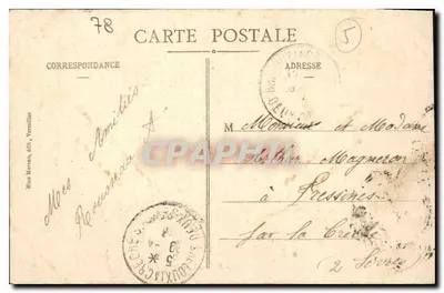 Museu de VERSAILLES — Carro do Casamento de Napoleão I — édit. Mornay — Verso