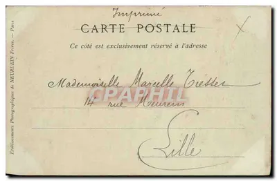 Palacio de Fontainebleau — El Salón de Luis XIII — Editor Neurdein Frères, n°30 — Reverso