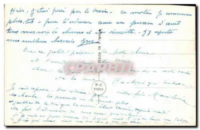 Młoda kobieta trzymająca sieć rybacką — wydawca PC, nr 2188 — Rewers