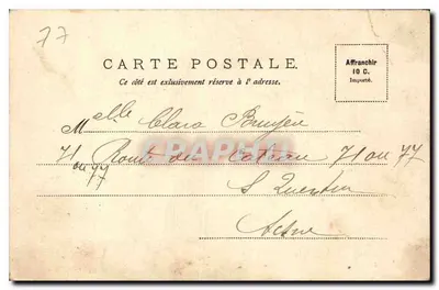 Fontainebleau — El Castillo: Apartamento de Luis XV — Editor no especificado — Reverso