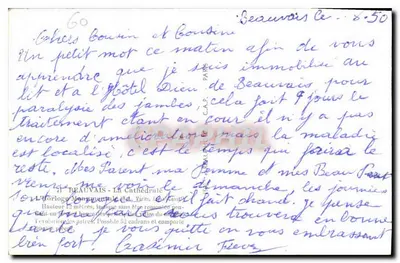 Het Monumentale Klokje van Beauvais — Uitgever C. Capo, n°60 — Achterkant
