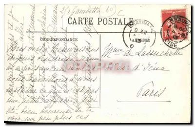 Beauvais — Panoramiczny widok katedry (strona południowa) — LL, nr 21 — Rewers