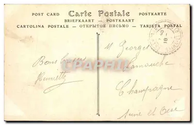 Castelo de Chantilly — Lado sudoeste — ND Fot. Gamel, Papelaria, Chantilly — Verso