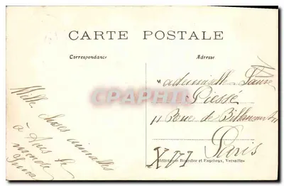 Castello di Chantilly visto dalla prateria — n°9 — editore non visibile — Verso