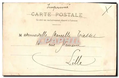 Palácio de Fontainebleau — Salão da Senhora de Maintenon — Henriot & Defert — Verso