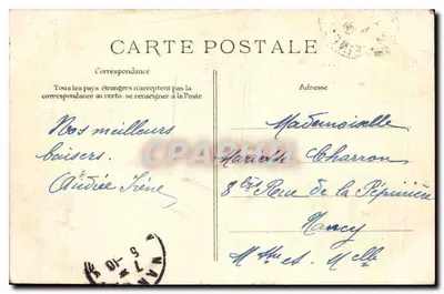 Versajles — Grand Trianon — Salony lustrów i stołu Rady Ministrów o średnicy 2 m. 80, wykonany z jednego kawałka — Rewers