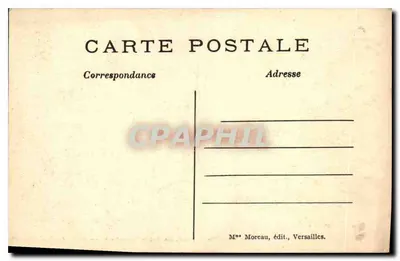 Versailles — Pałac Petit-Trianon — Pokój Marie-Antoinette — Mme Morcau, wyd., Versailles — Rewers