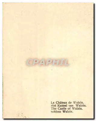 Castelo de Walzin — vista aérea — J. Tils, n° 107 — Verso