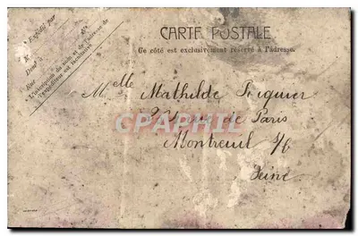 Versailles — Algemene uitzicht op het paleis — Antieke ansichtkaart n°5151, anoniem uitgever — Achterkant