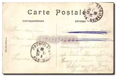 Parque de Versailles — Os Banhos de Apolo — Editora impr. Edna, Versailles, n°43 — Verso