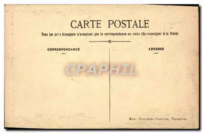 Versailles — Petit Trianon — Il Pavillon de Musique — Editore Nouvelles Galeries, n°90 — Verso