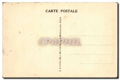 Versailles — Le Château vu du Parc — éditeur A. Leconte, Paris — Verso