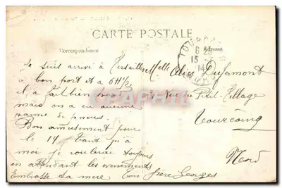 Versailles — Terrasse du Château — éditeur 'POSTES' n°23 — Rewers