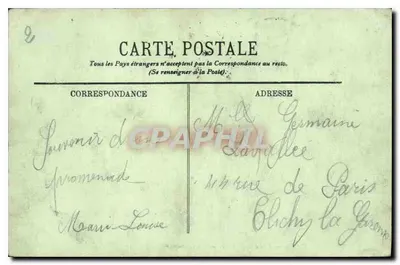 Versailles — Widok w Parku. — Grenadiery. — LL. — N°394 — Rewers