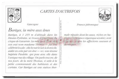 Barèges — Matka Osielców z Paulette — Fototypia Labouche frères, Toulouse — Rewers