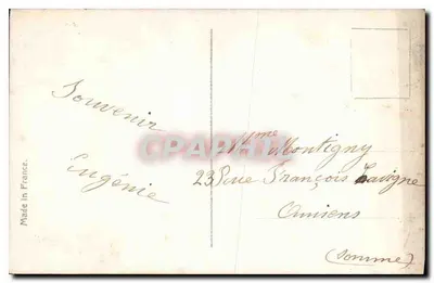 Kobieta z koszykiem z kwiatami — St. Barbe — wydawca 'Fourez' n°3 — Rewers