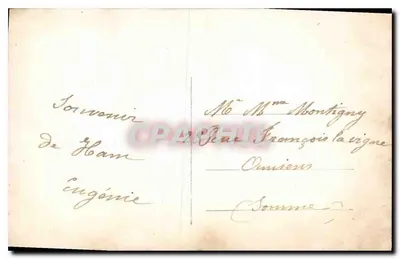 Mulher com buquê de lilás — Ham, França — editor desconhecido, n° 212 — Verso