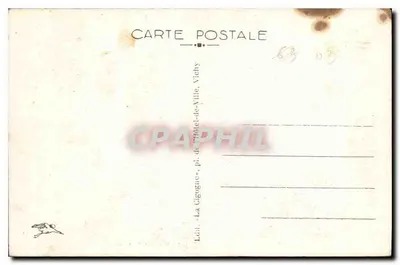 Cascade de SAILLANT, près de Saint-Nectaire — L'Auvergne pittoresque — éditeur La Cigogne, Vichy — Verso