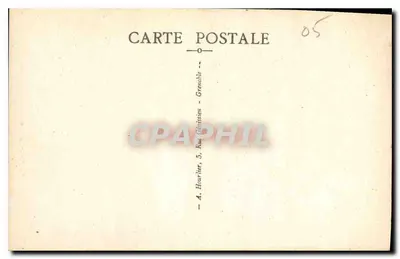 La Moltè (3982 m), vista dagli Itangons — Grenoble, editore A. Hourtier, 5, Rue Génissieu — Verso