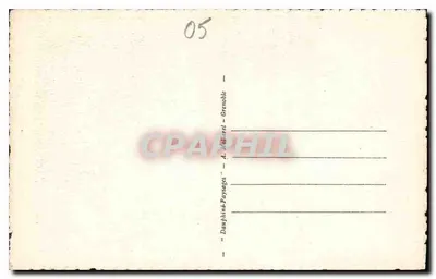 Góry Queyras i szczyt Guillestre — Le Dauphiné Artistique — A.M. — Rewers