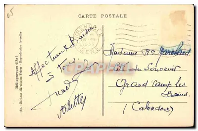 A Estrada do LAUTARET - Villar-d'Arène — Héliogravure d'Art, n°180 — Verso