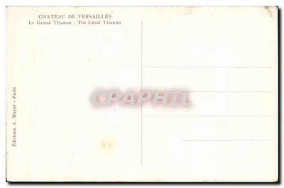 बड़ा ट्रियानॉन — वर्साय के किला — एडिशन्स ए. नॉयर, पेरिस — पीछे