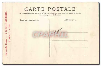 Versajles — Grand Trianon — Wydawca C. Bériot, Lille — Rewers