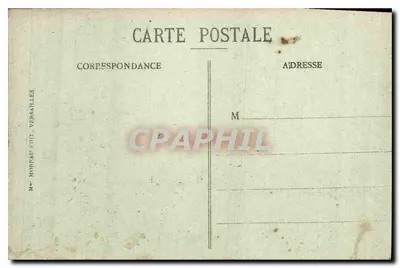 Versailles — Pałac Petit Trianon na ogrodach — M. Mondeau Édit, Versailles — Rewers