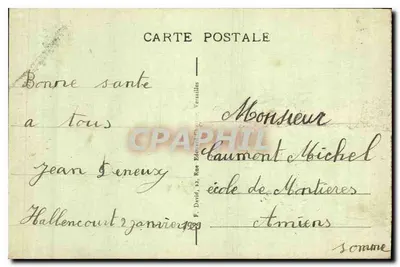 Versailles - Hameau de Marie Antoinette - Le Moulin — Éditeur : F. David, Rue Edouard VII, Versailles, n°107 — Verso