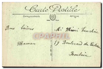 Versailles — Petit Trianon — Muzeum Samochodów — Sani Mme du Barry — LL. 6 — Rewers