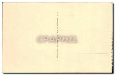 Versailles - A Orangerie - The Orangery — editor: Cie Alsacienne des Arts Photographiques, Strasbourg — n° de série 19 — Verso