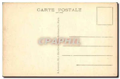Palácio de VERSAILLES — Facha sobre os Jardins e o Parterre d'Eau — A. Leconte, Paris — Verso
