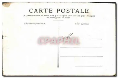 Bilhete postal antigo Versalhes a galeria das batalhas — Verso