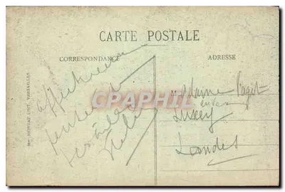 Pałac w VERSAILLES - Galeria Bitew — wydawca Montaut, nr 5 — Rewers