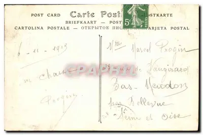 Chantilly — Muzeum Condé. Pieski, autor A. Cain — ND Phot. — Rewers