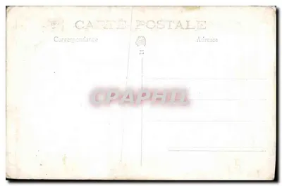 Grupo familiar — jardim de verão — Carta postal anônima — Verso