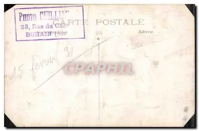 Grupo de jovens em traje de marinheiro — Foto Guillian, Béthune (Pas-de-Calais) — n° 524 — Verso