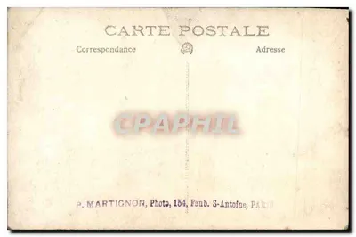 Família — estúdio de retratos — P. MARTIGNON, Foto, 154, Bairro S-Antoine, PARIS — Verso