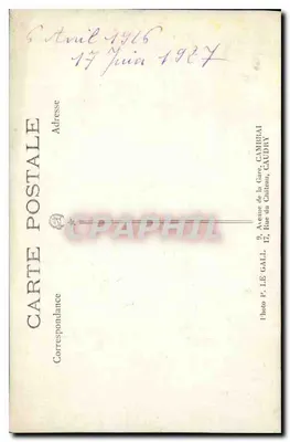 Jovem mulher com vestido e cardigan — Foto de estúdio — Foto P. Le Gall, Caudry — Verso