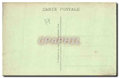 Pałac w FONTAINEBLEAU — Starsza Pokój Papieża Piusa VII — A.P. — Rewers