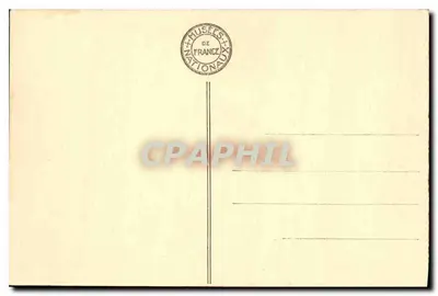 Pałac w Fontainebleau — Apartamenty Papieskie — Pokój sypialny — wydawca A.L. nr 16 — Rewers