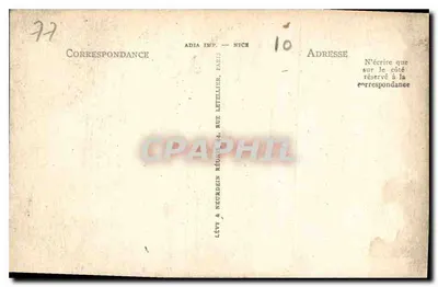 Palácio de Fontainebleau — A Capela da Trindade — Editor Ellen, n°26 — Verso