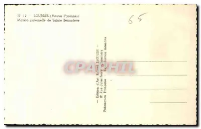 Dom Ojczysty św. Bernadettki — Lourdes (Hautes-Pyrénées) — Wydawnictwo Roland Barnier — Rewers